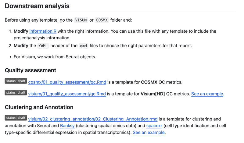 Spatial Transcriptomics Analysis Reports